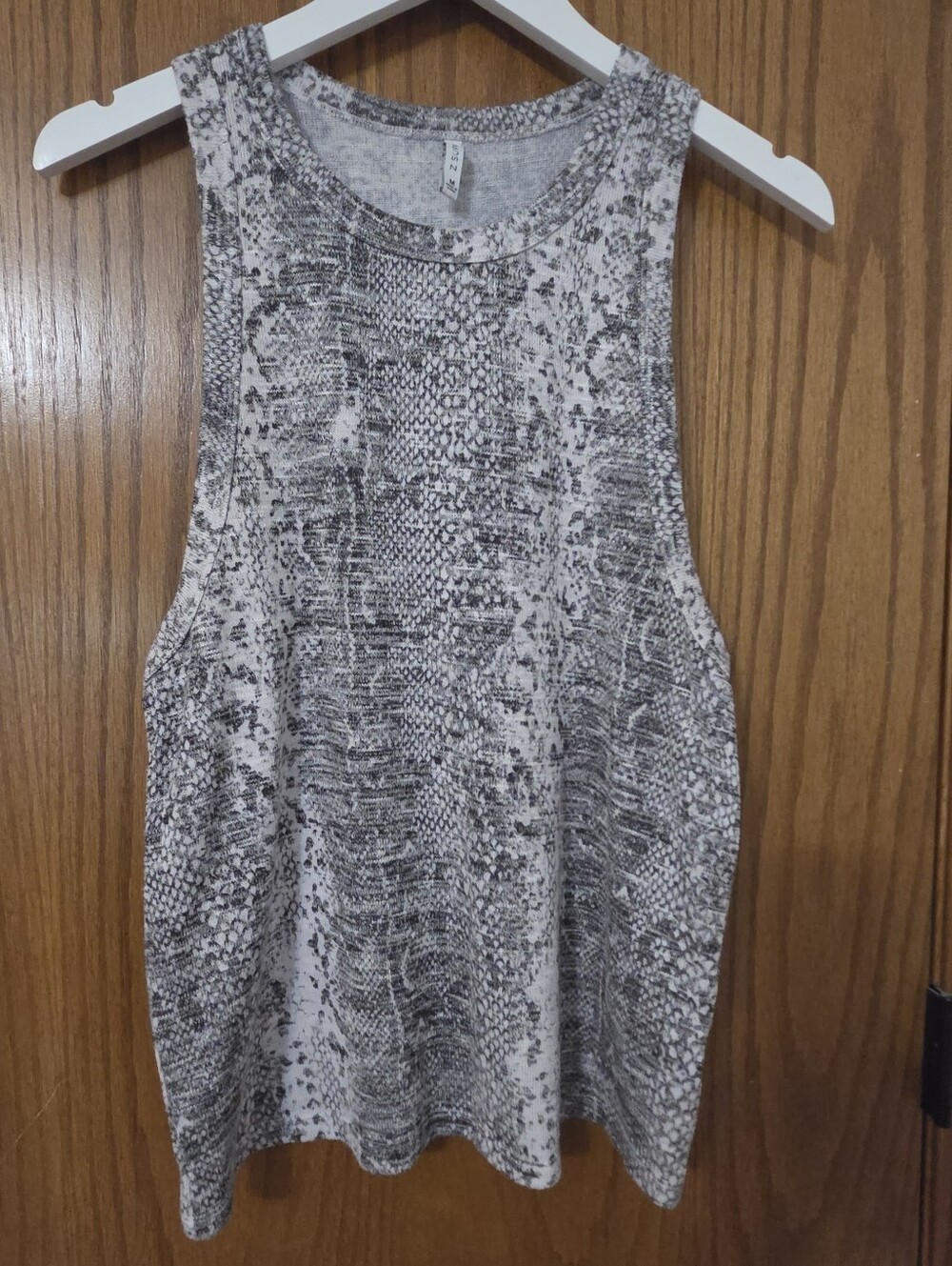 Z Supply Gray Snake-Print Sleeveless Tank